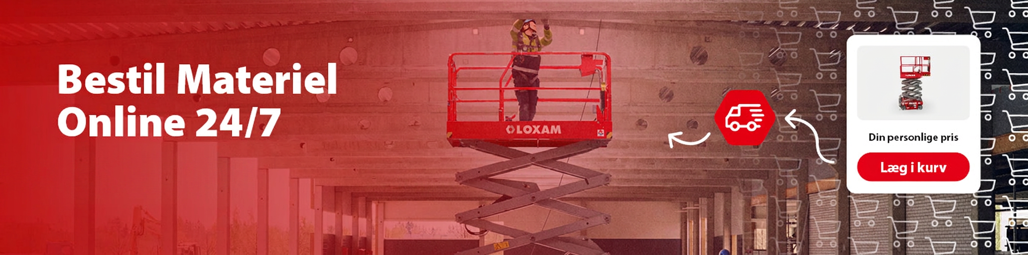 Online booking af materiel hos Loxam