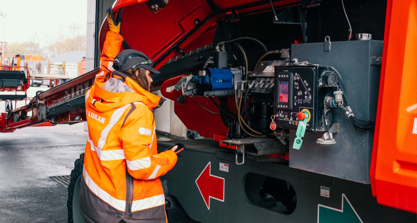 Sikkerhed ved arbejde i lift hos Loxam